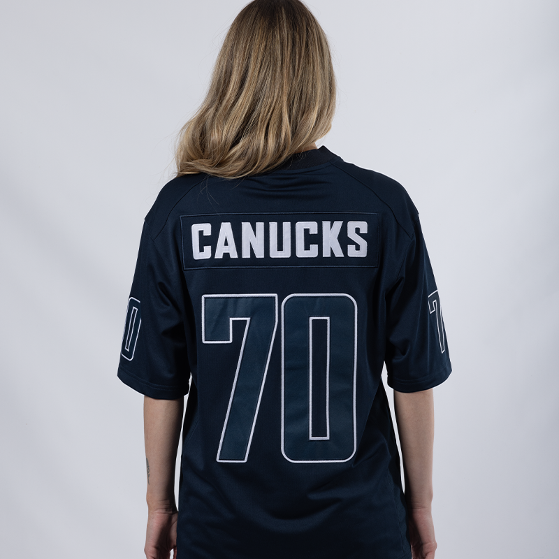 Vancouver Canucks Blue Football Tee