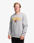 Vancouver Canucks New Era Crossover Grey Chenille Skate Crewneck