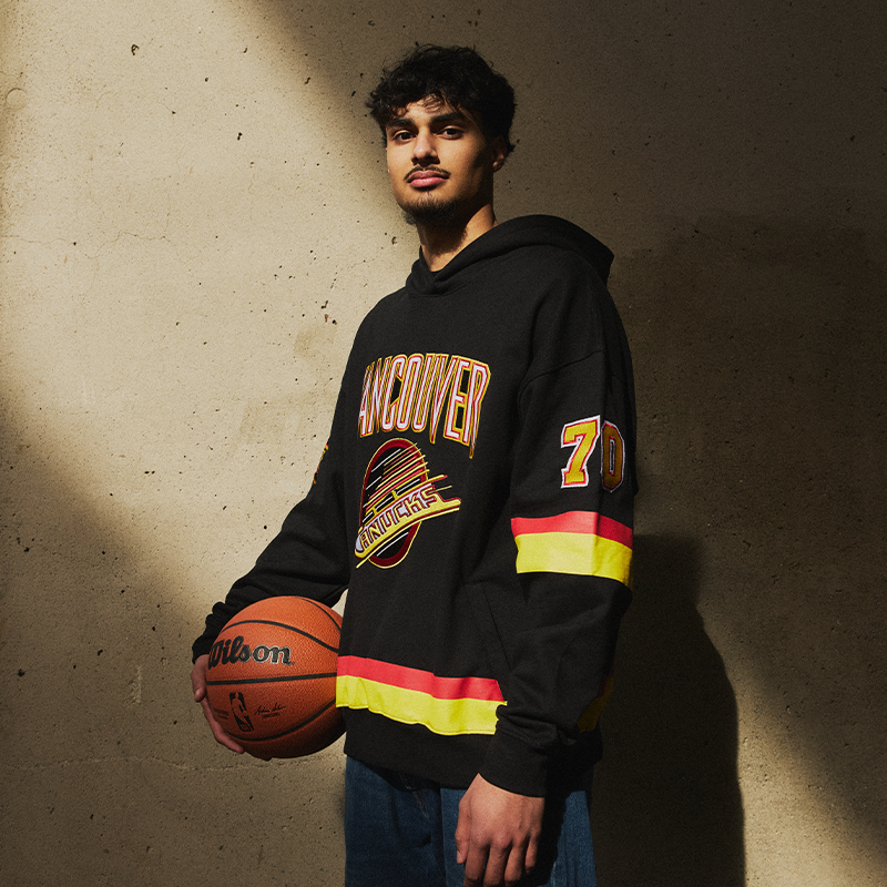 Vancouver Canucks X Grizzlies Black Oversized Skate Hoodie