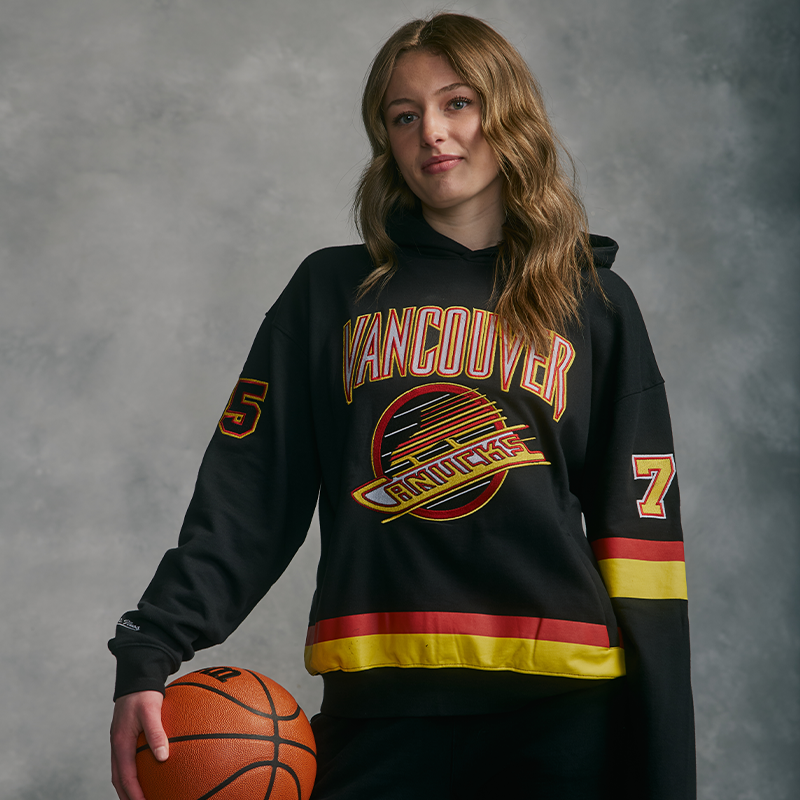 Vancouver Canucks X Grizzlies Black Oversized Skate Hoodie