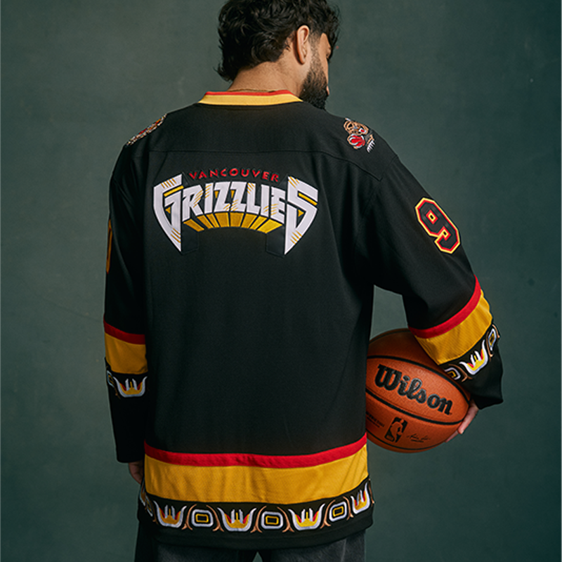 Vancouver Canucks X Grizzlies Black Skate Jersey