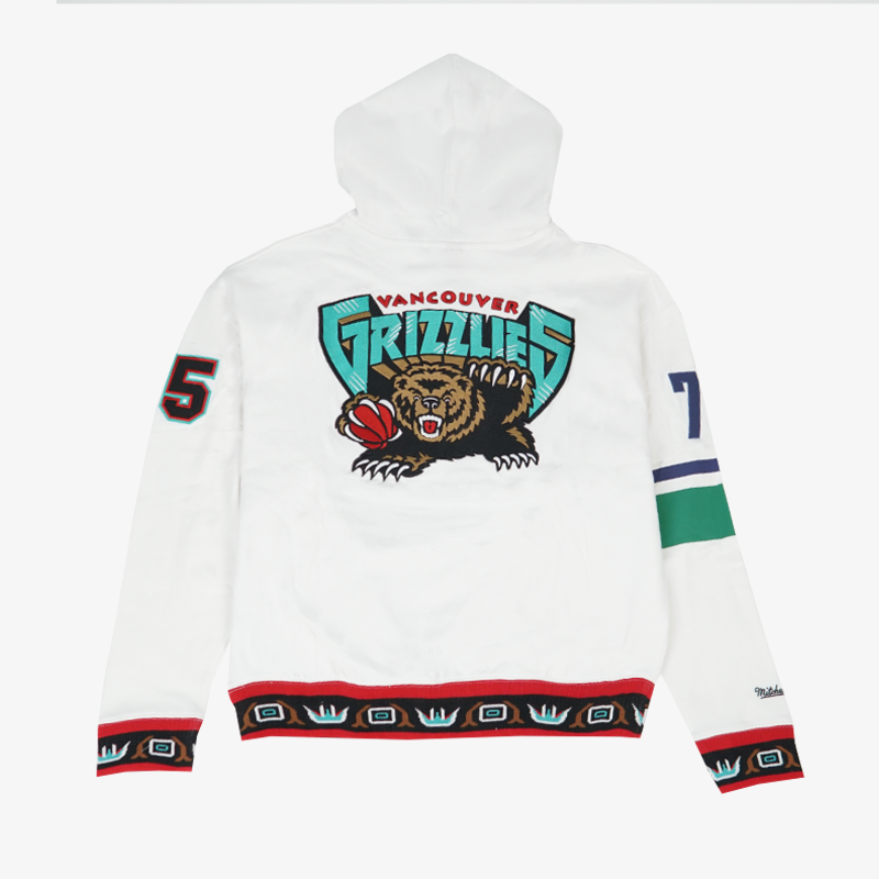 Vancouver Canucks X Grizzlies White Oversized Orca Hoodie