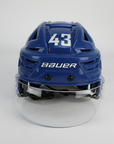 HUGHES USED BLUE PLAYOFF HELMET