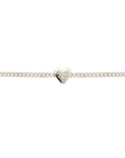 Vancouver Canucks Silver Slider Heart Charm Chain Bracelet