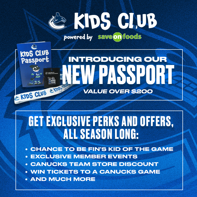 Vancouver Canucks Kids Club Membership