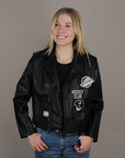 Vancouver Canucks Women's Biker Jacket