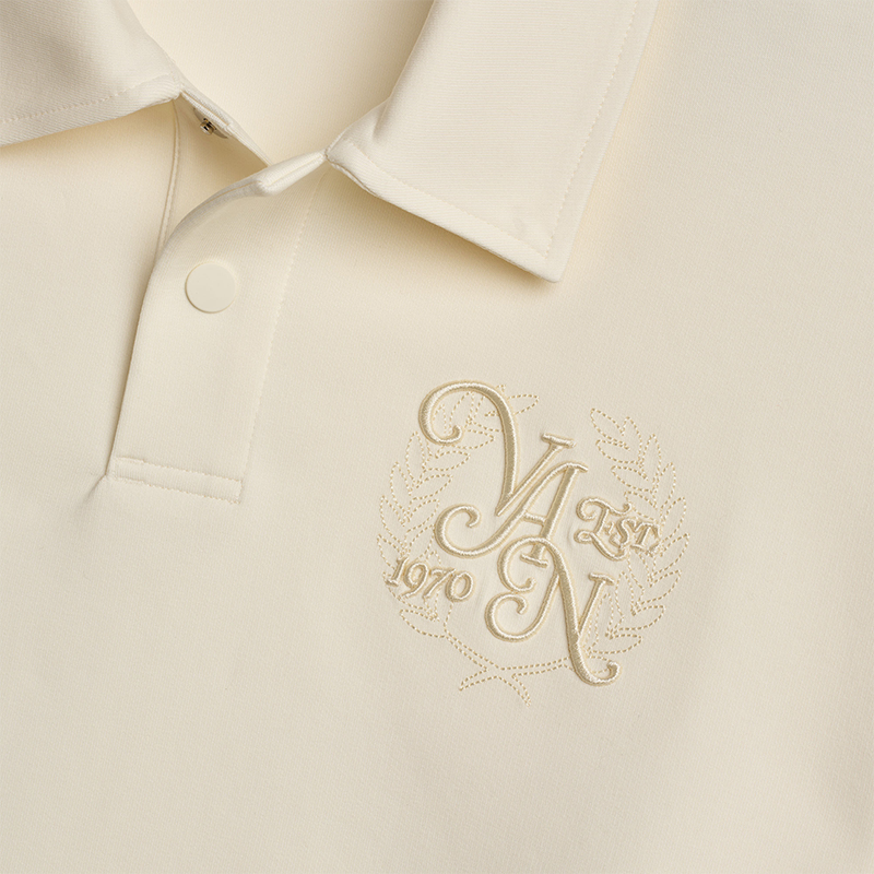 Vancouver Canucks x lululemon Antique Cream Orca Long Sleeve Polo