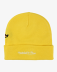 Vancouver Canucks Mitchell & Ness Yellow Skate Knit Beanie