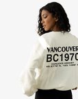 Vancouver Canucks x Line Change Ladies White Modern Crew