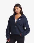 lululemon x Fanatics Ladies Scuba Navy Oversized 1/2 Zip Hoodie