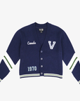 Vancouver Canucks Wild Collective Women's Navy Millionaires Cardigan