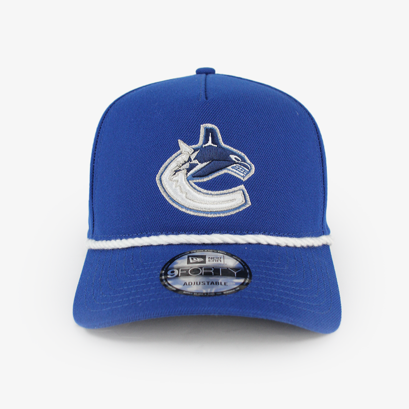 Vancouver Canucks Royal Blue White Rope 940 Orca Snapback