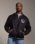 Vancouver Canucks Black Orca Bomber Jacket