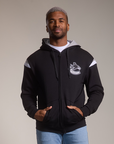 Vancouver Canucks Black Zip-Up Hoodie