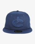 Vancouver Canucks New Era 5950 All Navy Orca Fitted Hat