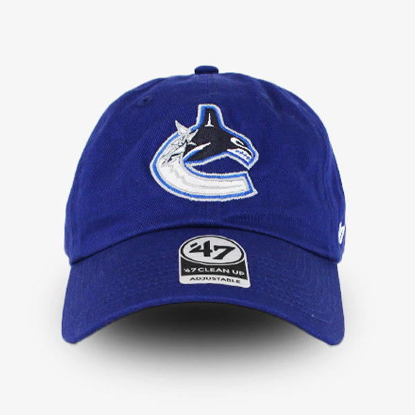 Vancouver Canucks &#39;47 Brand Clean Up Blue Orca Adjustable Hat