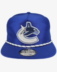 Vancouver Canucks New Era Golfer Blue Rope Orca Snapback