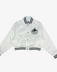 Vancouver Canucks White Satin Orca Jacket