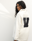 Vancouver Canucks x Line Change Womens Cream Sherpa Jacket