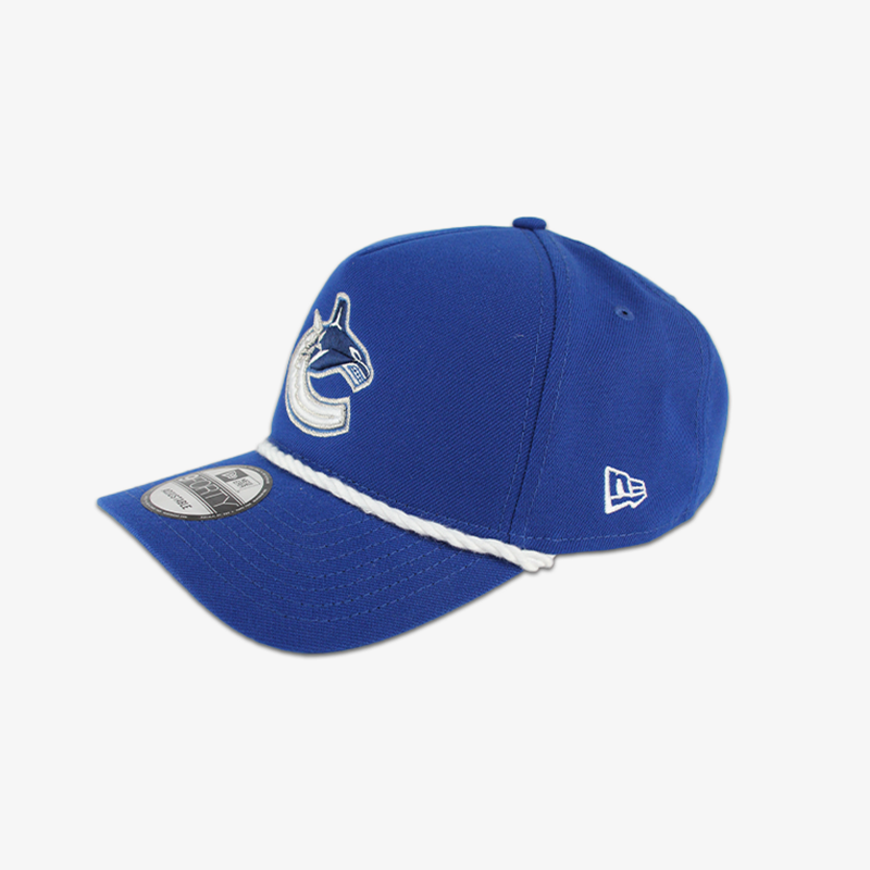 Vancouver Canucks Royal Blue White Rope 940 Orca Snapback