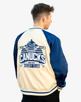 Vancouver Canucks Wild Collective Satin Bomber Jacket