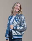 Vancouver Canucks Silver Sequin Millionaires Jacket