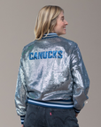 Vancouver Canucks Silver Sequin Millionaires Jacket