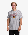 Vancouver Canucks New Era Pinstripe Grey Skate Tee