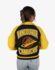 Vancouver Canucks Ladies New Era Skate Bomber Jacket