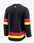 Vancouver Canucks Fanatics Premium Blank Black Skate Jersey