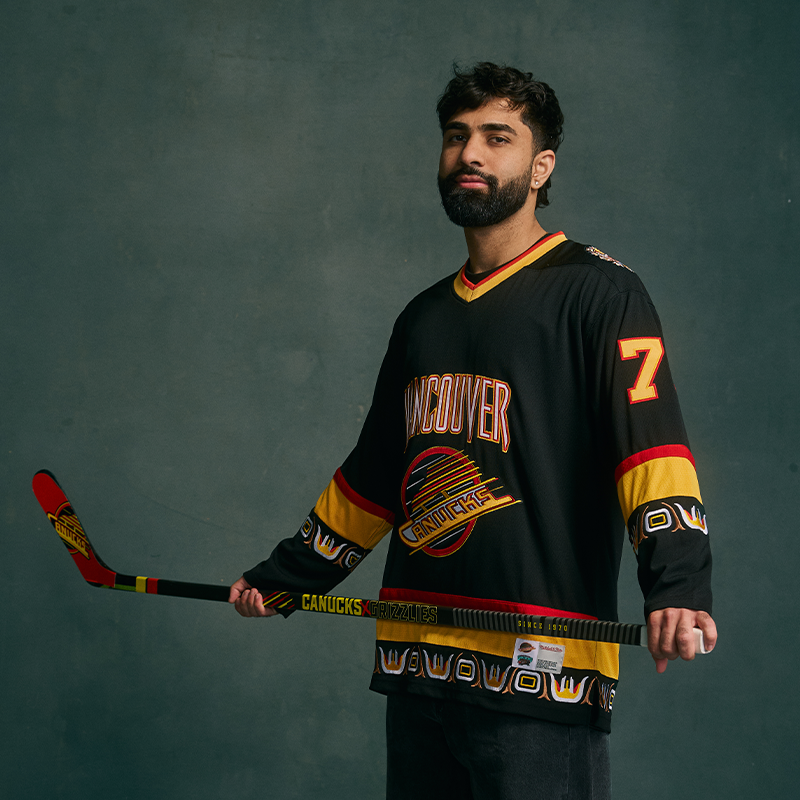 Vancouver Canucks X Grizzlies Black Skate Jersey