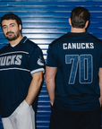 Vancouver Canucks Blue Soccer Tee