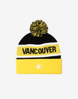 Vancouver Canucks Starter Yellow Skate Pom Knit