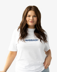 Vancouver Canucks x Line Change Ladies White Street Style Oversized Tee