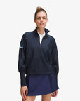 Vancouver Canucks // lululemon Ladies Lightweight Tennis Full Zip Navy Blue Track Jacket