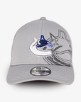 Vancouver Canucks New Era Youth 3930 Tonal Grey Fitted Hat