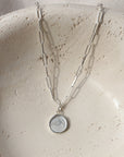 Vancouver Canucks Silver Wax Seal Orca Pendant Necklace