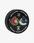Vancouver Canucks 25/26 Official Warm-Up Puck (vs Ottawa Senators)