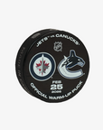 Vancouver Canucks 25/26 Official Warm-Up Puck (vs Winnipeg Jets)