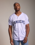 Vancouver Canucks White Button Down Jersey