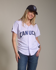 Vancouver Canucks White Button Down Jersey