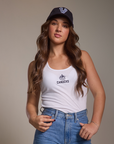 Vancouver Canucks Ladies White Tank Top