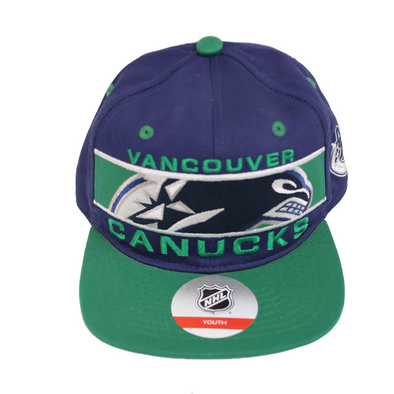 Vancouver Canucks Outerstuff YOUTH Orca Bar Snapback