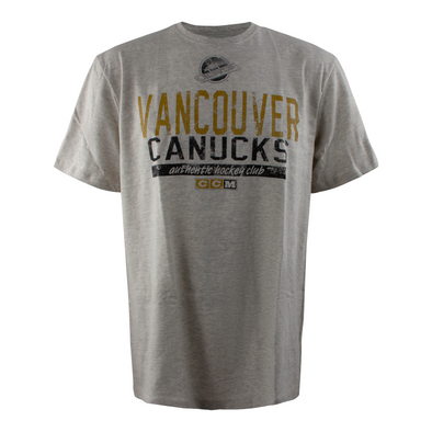 Vancouver Canucks Mens CCM Vintage Legend T-Shirt (White) - Vanbase